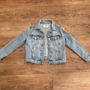 Girls Zara Faded Blue Denim Jacket sz 8